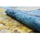 MIRO 51709.803 pranje tepiha Apstrakcija protuklizna - plava / zlato