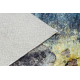MIRO 51709.803 tapijt wasbaar Abstractie antislip - blauw / goud