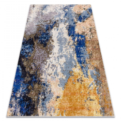 Tapis en laine TEXTURA 488.716.LA110 OSTA - Lignes, géométrique structurel gris / beige