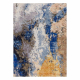 Tapis lavable MIRO 51774.802 Abstraction antidérapant - bleu / beige