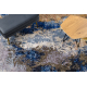 MIRO 51774.802 mosható szőnyeg абстракция csúszásgátló - kék / bézs