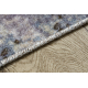 MIRO 51774.802 tæppe skal vaskes Abstraktion skridsikker - blå / beige