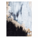Tapis lavable MIRO 51573.802 Abstraction antidérapant - bleu / or