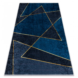 MIRO 52097.801 washing carpet Geometric anti-slip - blue
