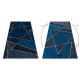 Tapis lavable MIRO 52097.801 Géométrique antidérapant - bleu