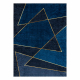 MIRO 52097.801 Waschteppich Geometrisch Anti-Rutsch - blau