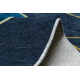 MIRO 52097.801 washing carpet Geometric anti-slip - blue