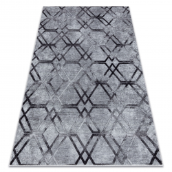 Tappeto lavabile MIRO 51805.803 Geometrico, reticolo antiscivolo - grigio