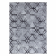 MIRO 51805.803 tapijt wasbaar geometrisch, geruite antislip - grijs