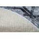 MIRO 51805.803 tapijt wasbaar geometrisch, geruite antislip - grijs