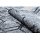 MIRO 51805.803 mosható szőnyeg Geometrikus, lugas csúszásgátló - szürke