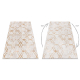 MIRO 51805.804 tapijt wasbaar geometrisch, geruite antislip - goud
