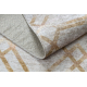 MIRO 51805.804 mosható szőnyeg Geometrikus, lugas csúszásgátló - arany