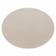 Sisal tapijt TIMO 6272 cirkel buitenshuis beige