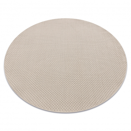 Sisal tapijt TIMO 6272 cirkel buitenshuis beige