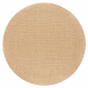 Carpet TIMO 5979 circle SISAL outdoor frame dark beige