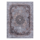MIRO 51451.812 Waschteppich Rosette, Rahmen Anti-Rutsch - grau