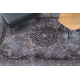 Alfombra lavable MIRO 51451.812 Rosetón, marco antideslizante - gris