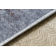 Tapis lavable MIRO 51451.812 Rosette, cadre antidérapant - gris