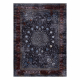 MIRO 51600.810 umývací koberec Rozeta, rám protišmykový - tmavomodrá