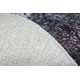 MIRO 51600.810 tapijt wasbaar Rozet, kader antislip - marineblauw