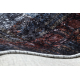 MIRO 51600.810 tapijt wasbaar Rozet, kader antislip - marineblauw