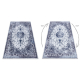 Tapis lavable MIRO 51822.812 Rosette, cadre antidérapant - bleu foncé 