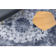 MIRO 51822.812 Waschteppich Rosette, Rahmen Anti-Rutsch - dunkelblau