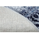 MIRO 51822.812 tapijt wasbaar Rozet, kader antislip - marineblauw