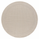 Tapis TIMO 5979 cercle SIZAL extérieur cadre beige