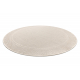 Tapis TIMO 5979 cercle SIZAL extérieur cadre beige