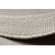 Tapis TIMO 5979 cercle SIZAL extérieur cadre beige