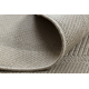 Tapis TIMO 5979 cercle SIZAL extérieur cadre beige