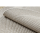 Tapis TIMO 5979 cercle SIZAL extérieur cadre beige