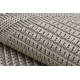 Tapis TIMO 5979 cercle SIZAL extérieur cadre beige