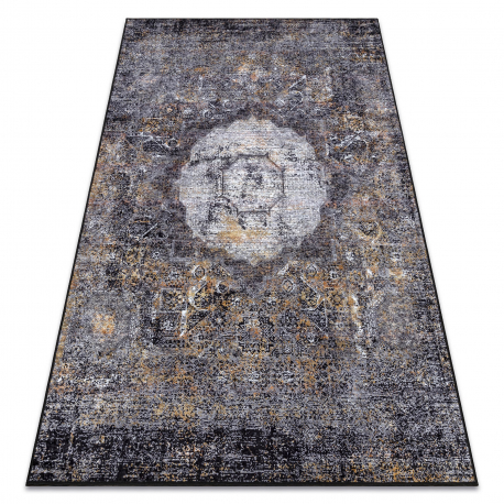 MIRO 51453.805 umývací koberec Rozeta, vintage protišmykový - šedá