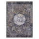 MIRO 51453.805 Waschteppich Rosette, vintage Anti-Rutsch - grau