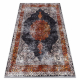 Tappeto lavabile MIRO 51186.808 Rosone, telaio antiscivolo - blu scuro / rame 