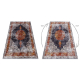 Tappeto lavabile MIRO 51186.808 Rosone, telaio antiscivolo - blu scuro / rame 