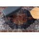 Tappeto lavabile MIRO 51186.808 Rosone, telaio antiscivolo - blu scuro / rame 