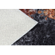 Tappeto lavabile MIRO 51186.808 Rosone, telaio antiscivolo - blu scuro / rame 