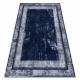 Tapis lavable MIRO 51676.813 Grec vintage, cadre antidérapant - bleu foncé 