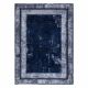 Alfombra lavable MIRO 51676.813 Griego vintage, marco antideslizante - azul oscuro