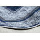 Tapis lavable MIRO 51676.813 Grec vintage, cadre antidérapant - bleu foncé 