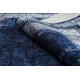 MIRO 51676.813 Waschteppich Vintage, griechisch, Rahmen Anti-Rutsch - dunkelblau