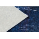 MIRO 51676.813 tapijt wasbaar Grieks vintage, kader antislip - marineblauw