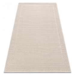 Sisal tapijt TIMO 5979 buitenshuis kader beige