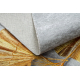 MIRO 51969.802 mosható szőnyeg Pillangók csúszásgátló - szürke / arany