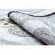 MIRO 51130.807 washing carpet Circles, frame anti-slip - grey