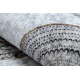 MIRO 51130.807 tapijt wasbaar cirkels, kader antislip - grijs